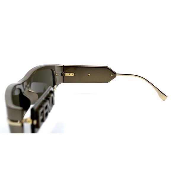 NEW FENDI FE40120I 45E SHINY BROWN AUTHENTIC SUNGLASSES - Picture 9 of 13